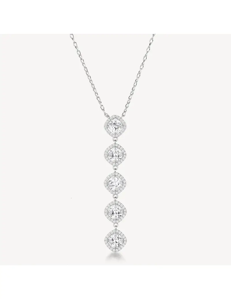 Collana girocollo BROSWAY FANCY in argento 925 e cristalli con pendente FIW156