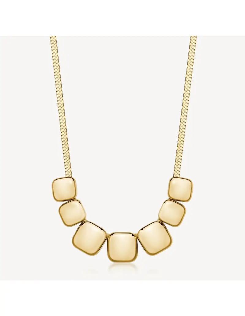 Collana girocollo BROSWAY Muse in acciaio 316L dorato BUE04