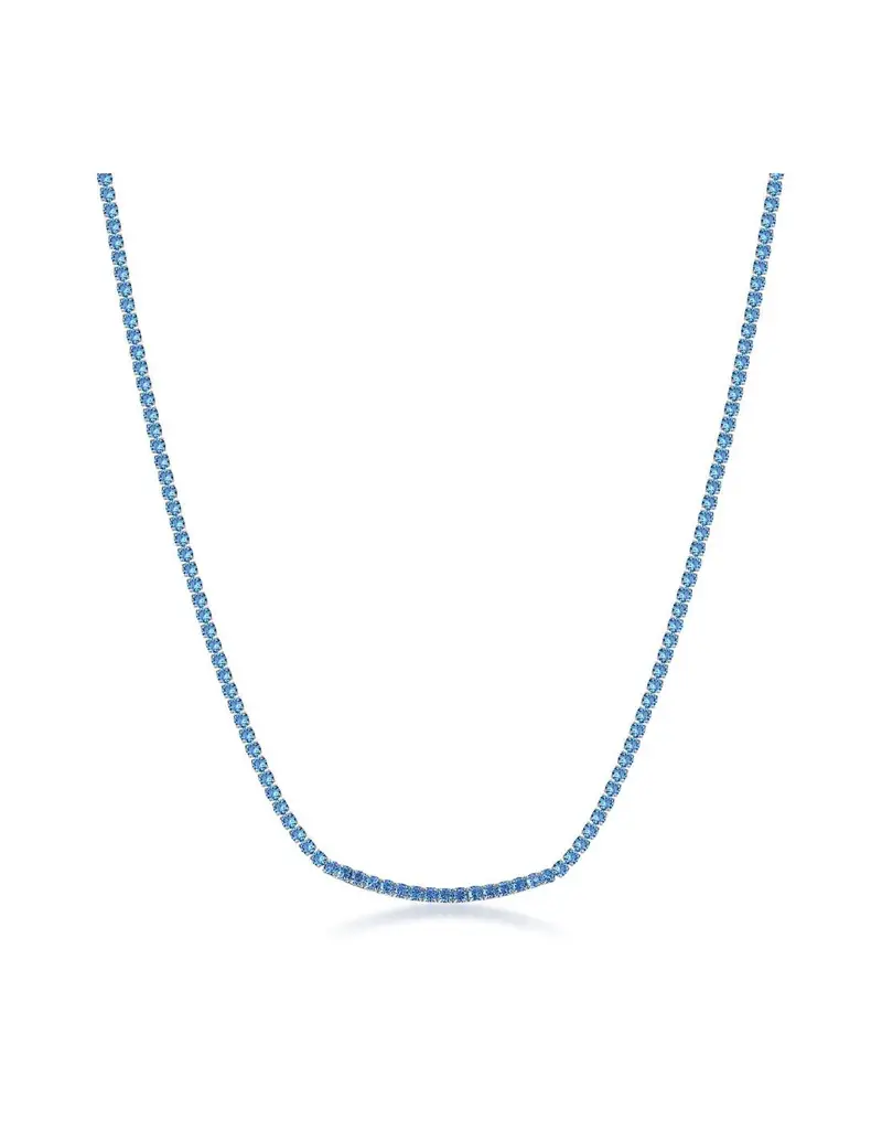 Collana tennis BROSWAY Desideri BEIN026 in acciaio 316L con cristalli light sapphire