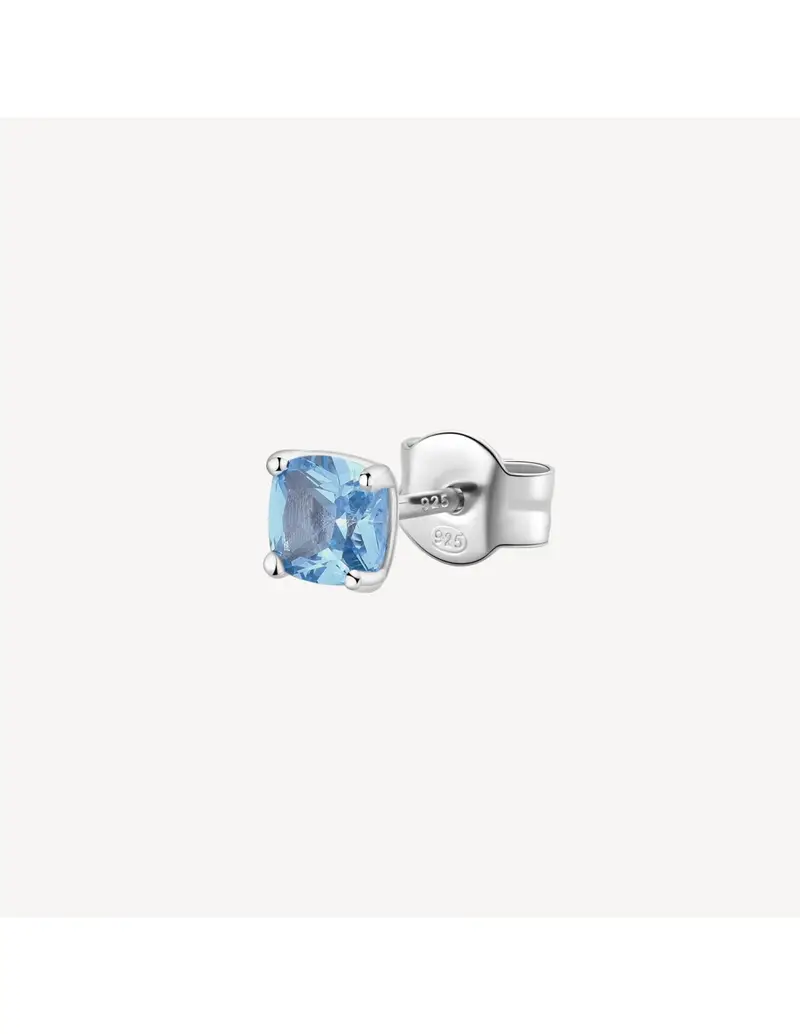 Orecchino BROSWAY FANCY in argento rodiato 925 e cubic zirconia light sapphire FCL06