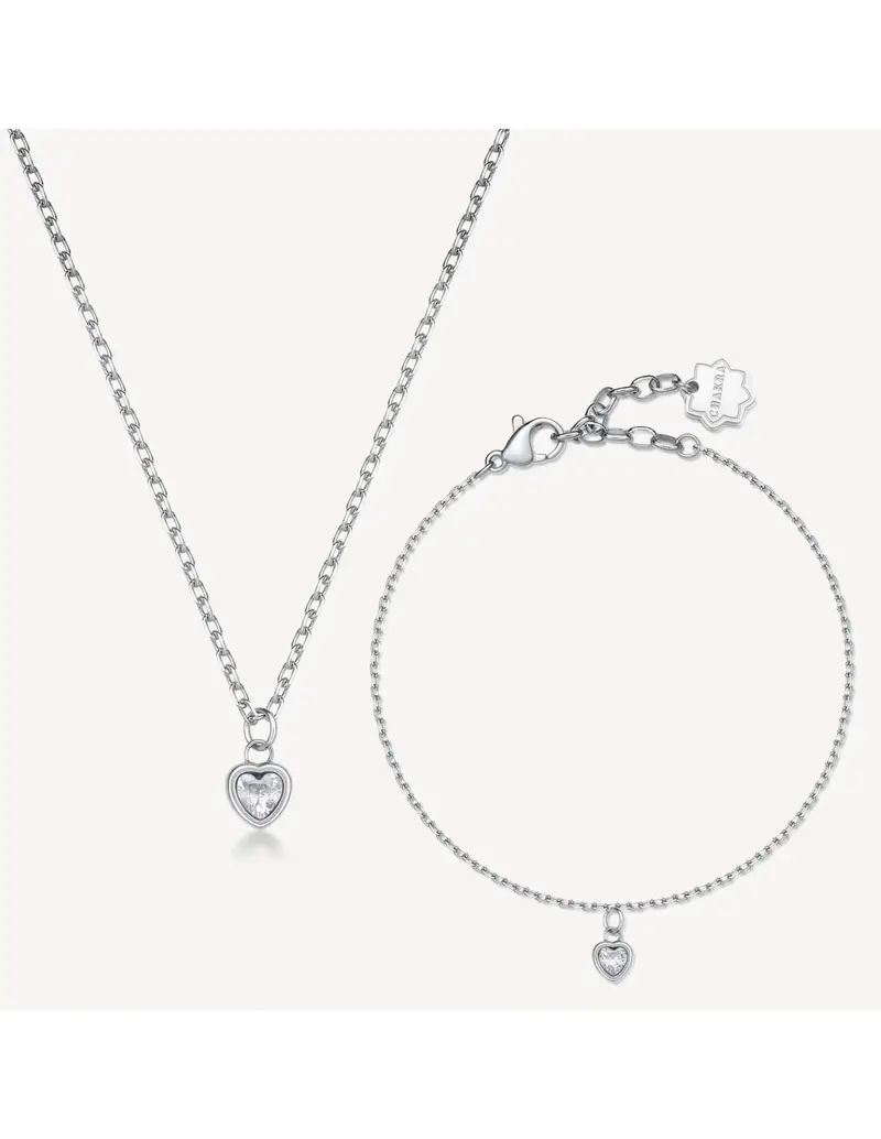 Set collana + bracciale BROSWAY Chakra Amore BHKLE01 in acciaio 316L Edizione limitata Festa della Mamma
