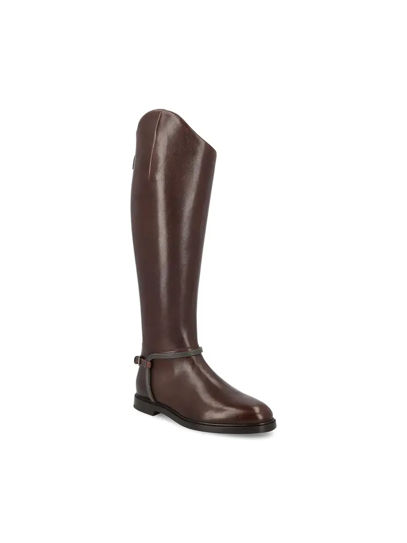 Boot In Pelle MARRONE miniatura 2