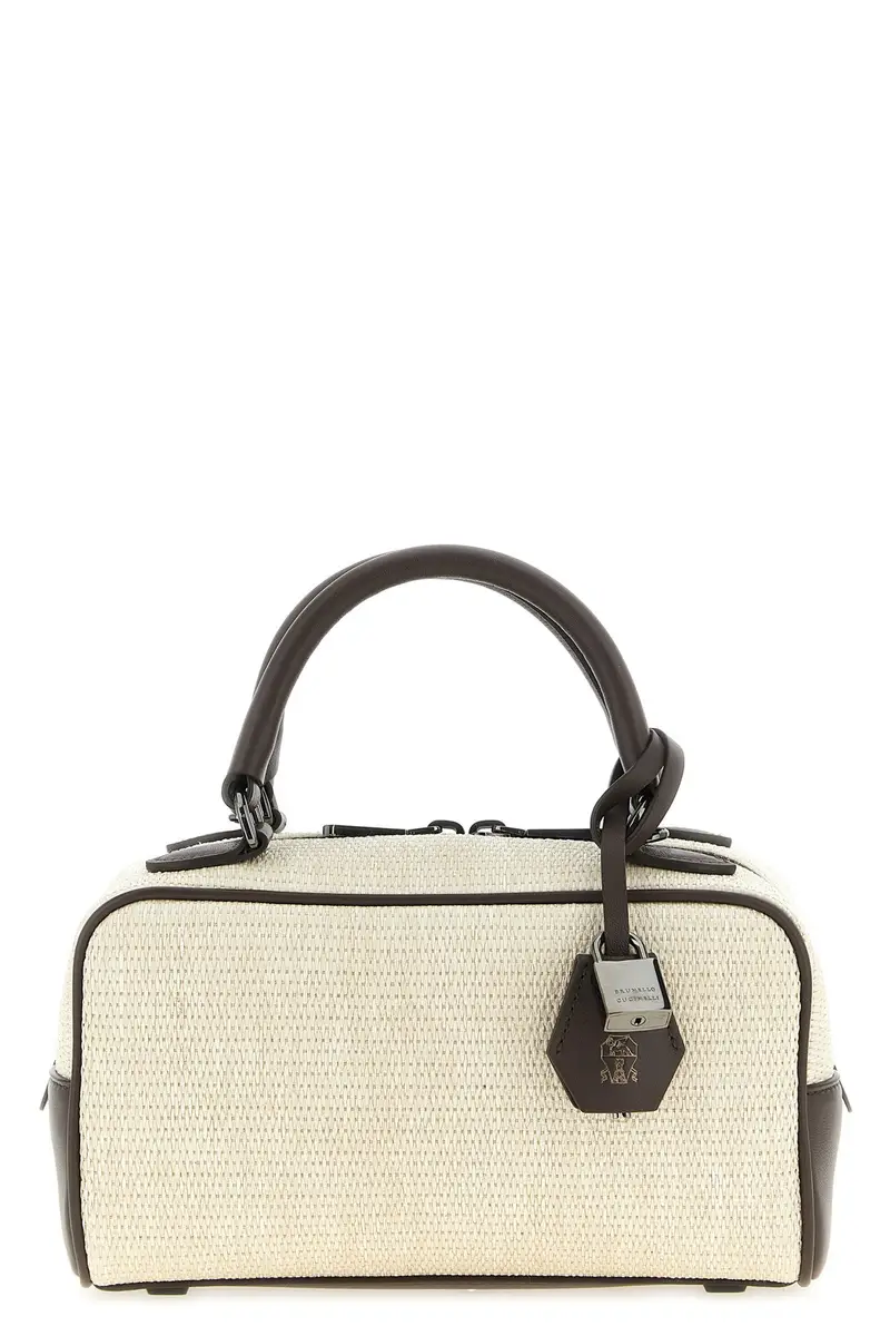 Borsa A Mano Bauletto Beige