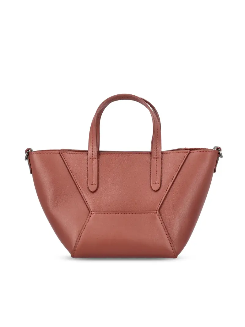 Borsa BC Duo Mini In Pelle MARRONE miniatura 2