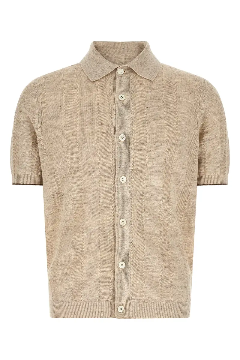 Camicia Costa Operata Beige