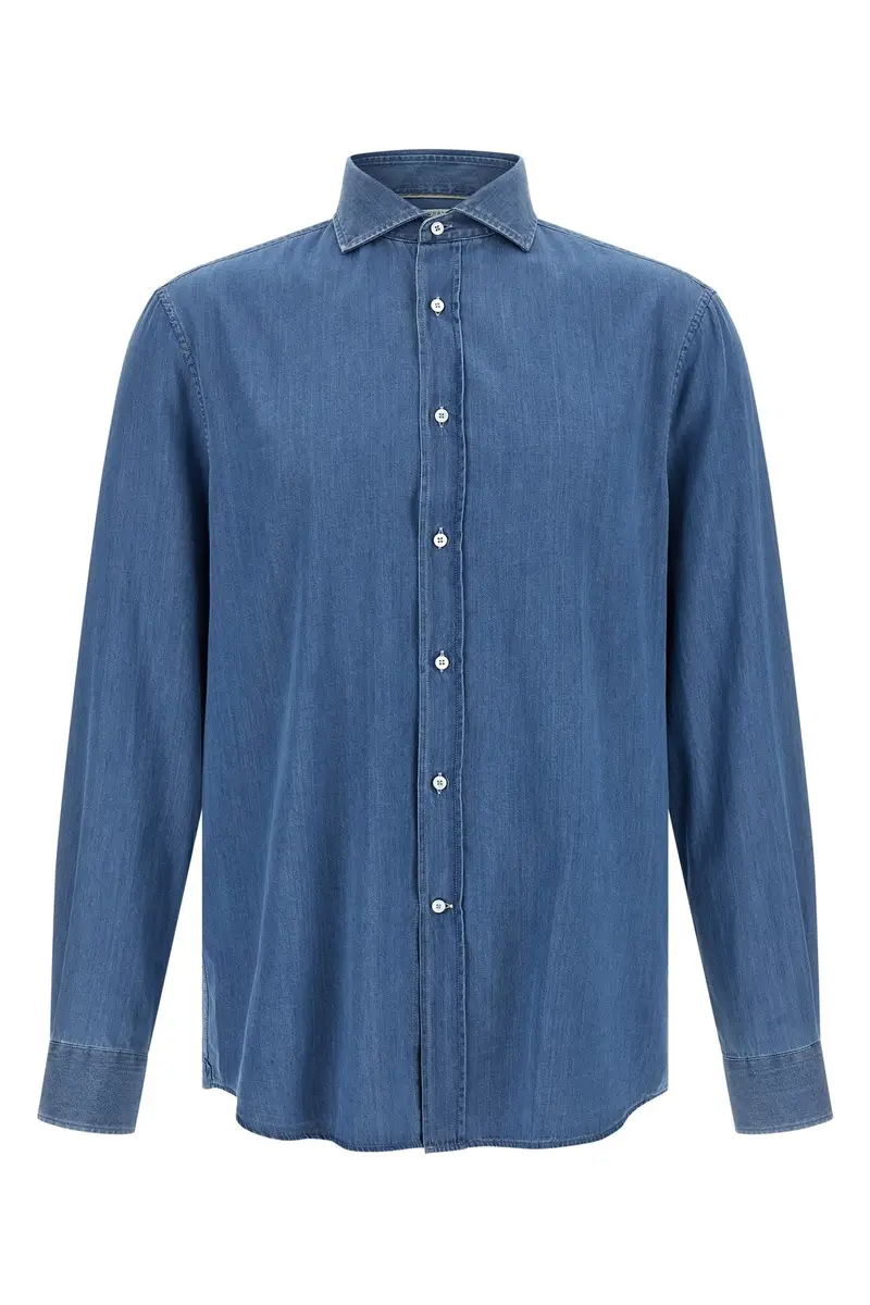 Camicia Denim Blu
