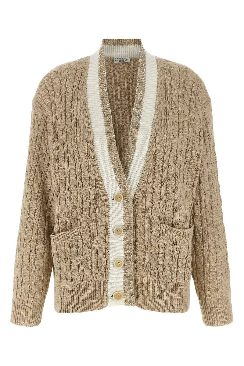 Cardigan Trecce Beige