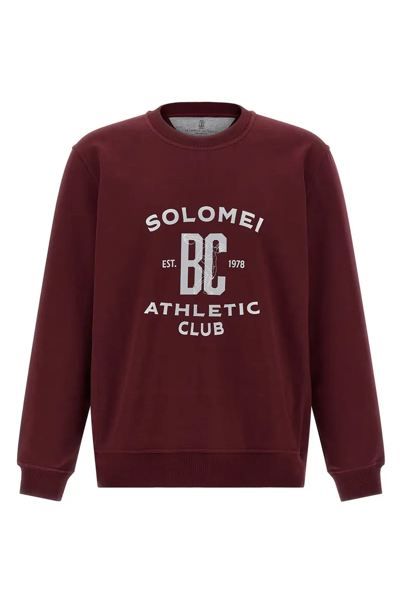 Felpa Cotone Techno Bordeaux