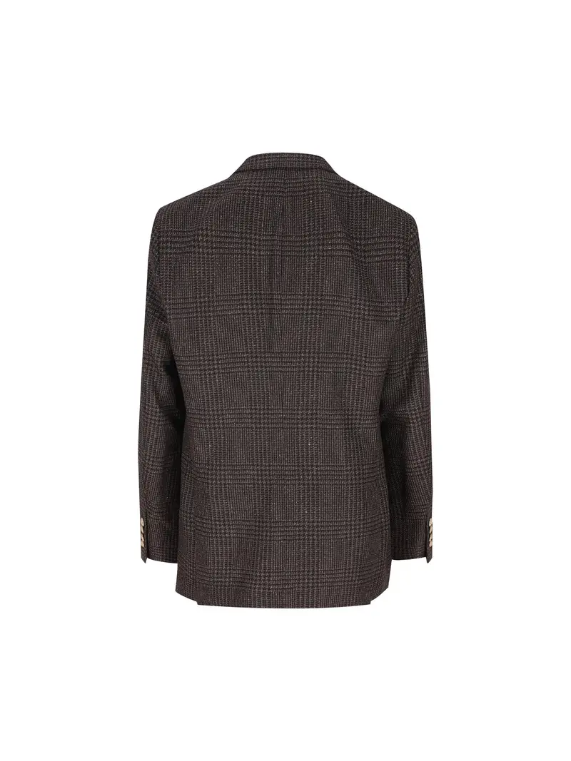 Giacca Decostruita In Lana MARRONE miniatura 2