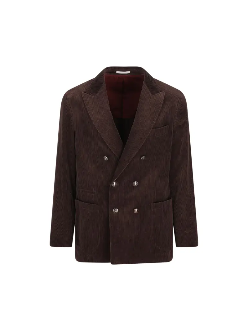 Giacca Decostruita In Velluto MARRONE