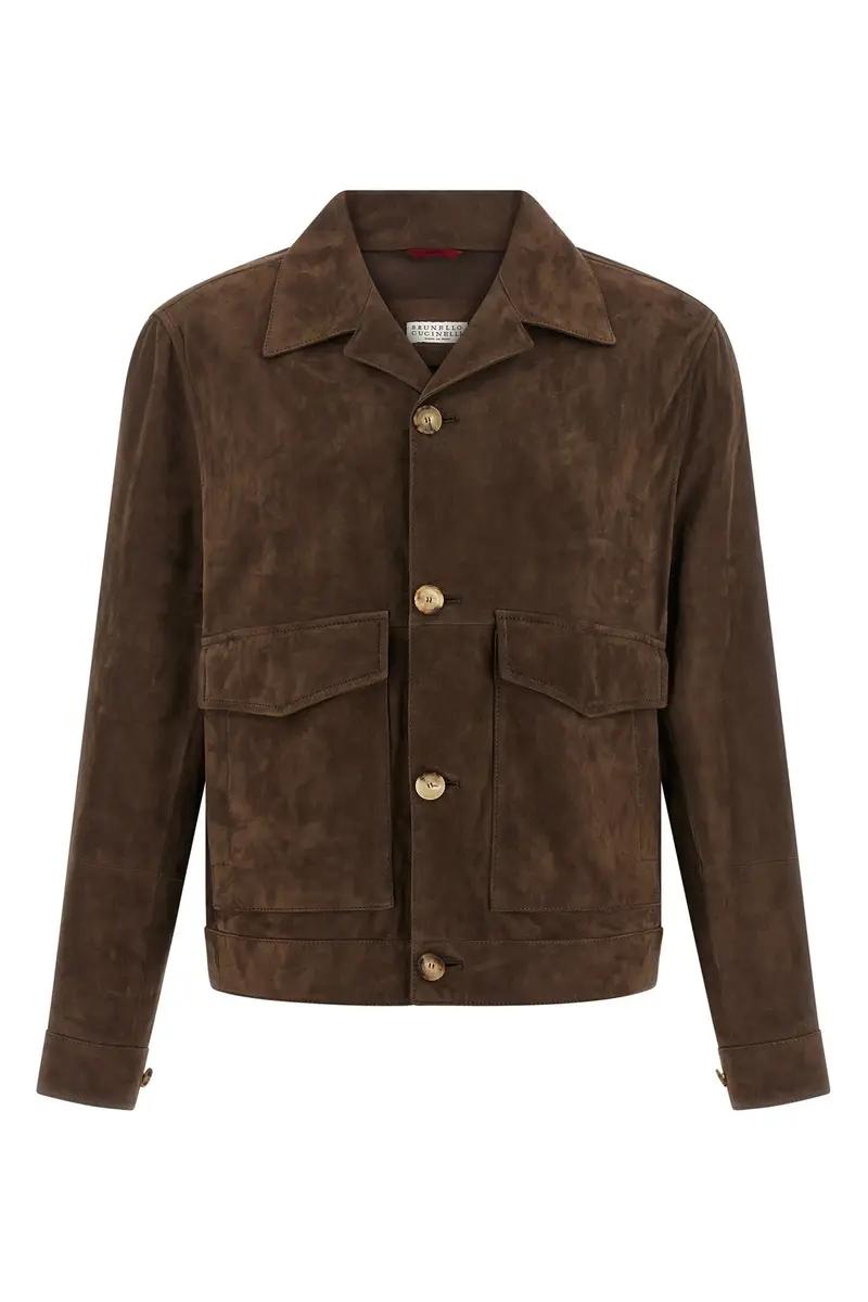 Giacca Suede Marrone