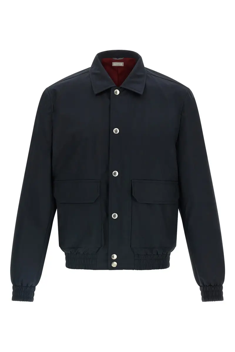 Giacca Tela Membranata Blu