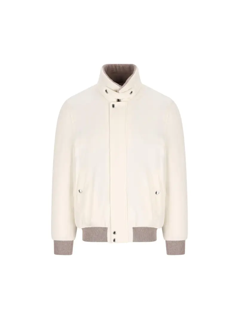 Giubbino Aviatore In Cashmere BEIGE