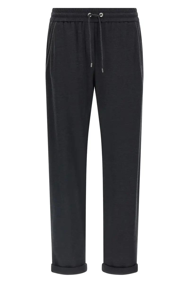 Jogging Shiny Pocket Detail Grigio