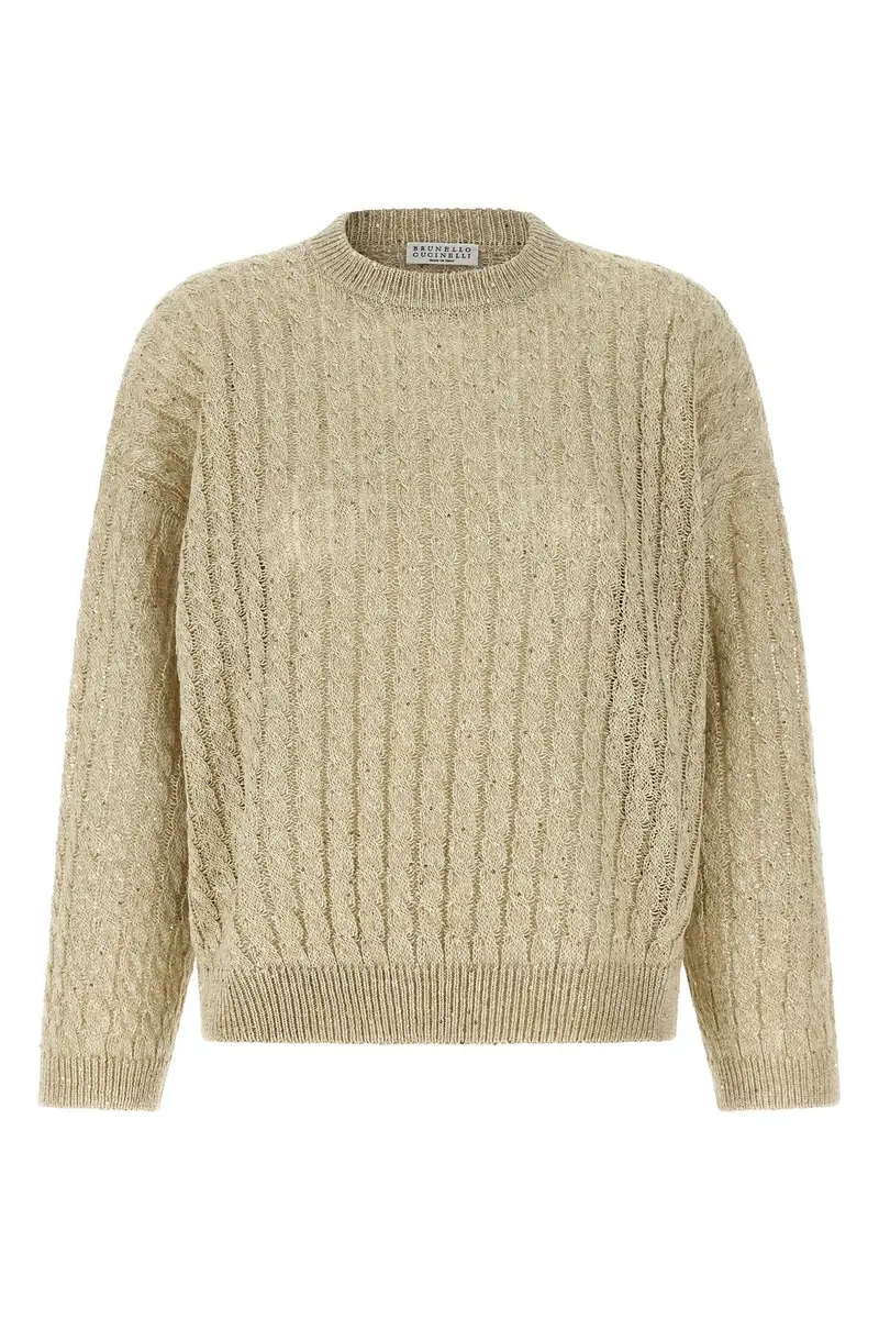 Maglia 'Dazzling Cable' Beige