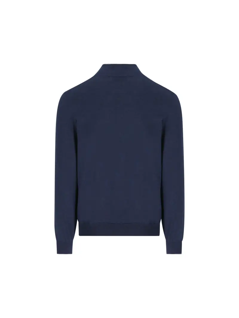 Maglia In Cotone Sea Island BLU miniatura 2