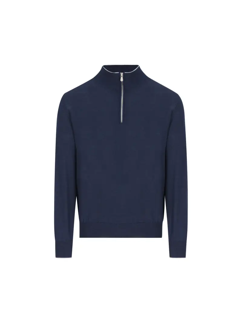 Maglia In Cotone Sea Island BLU