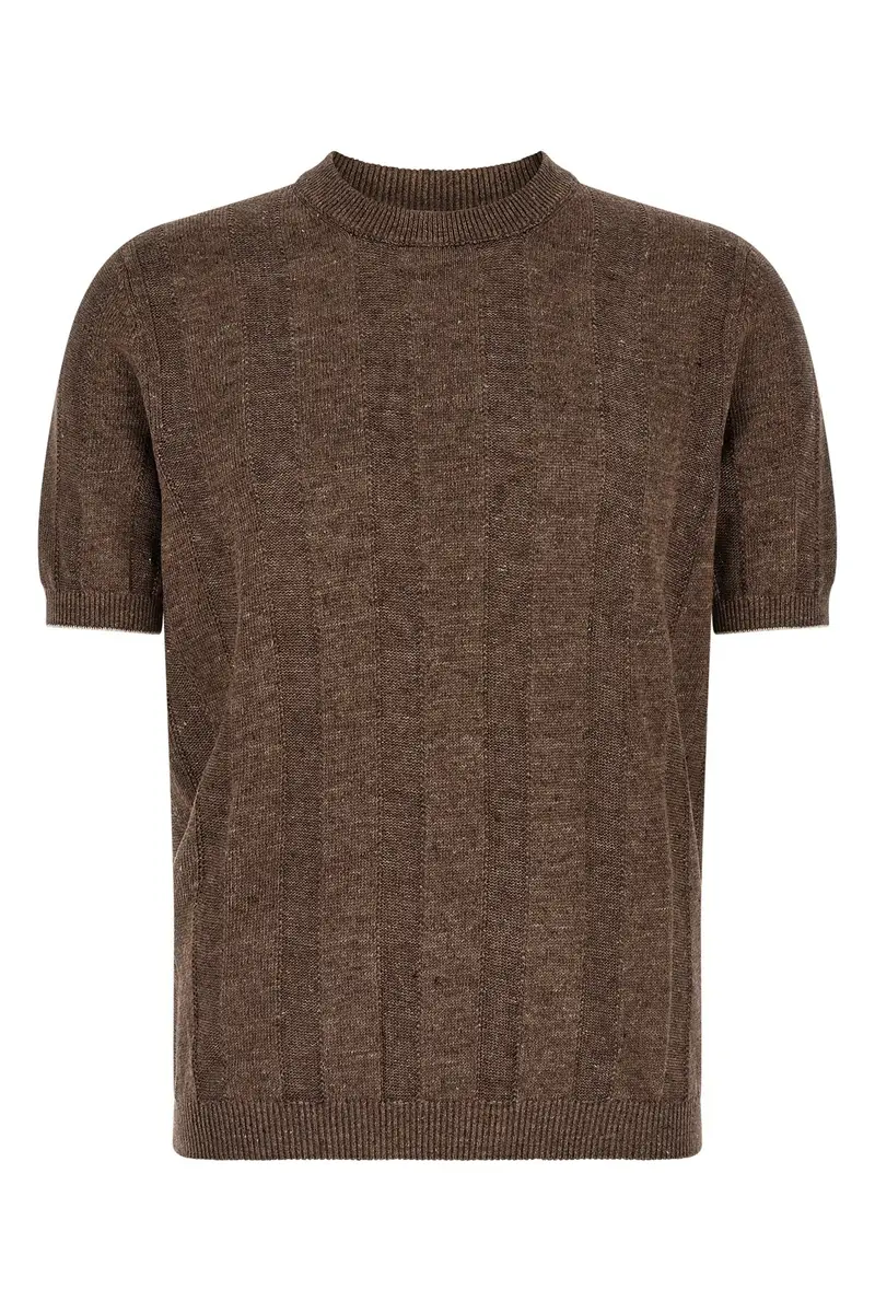 Maglia Lino Marrone