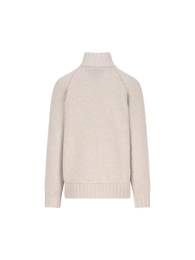 Maglione In Cashmere BEIGE miniatura 2