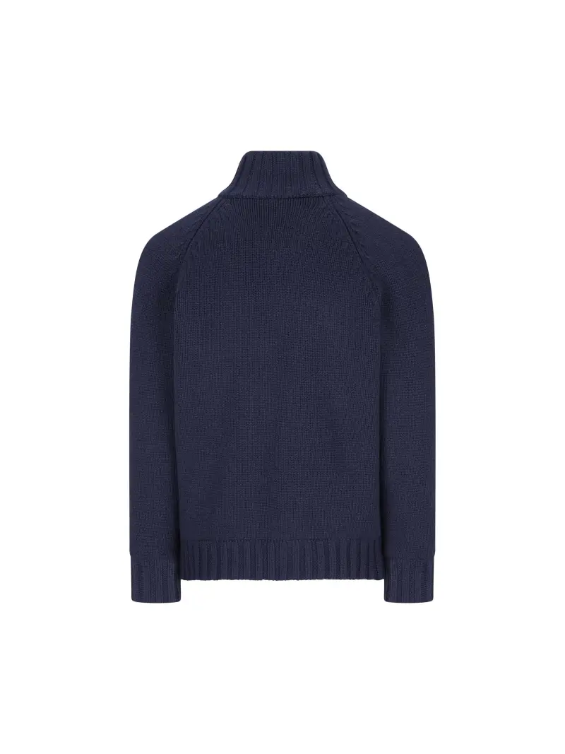 Maglione In Cashmere BLU miniatura 2