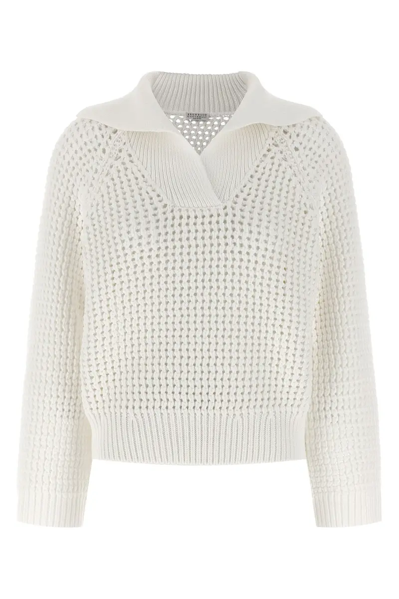 Maglione Traforato Beige