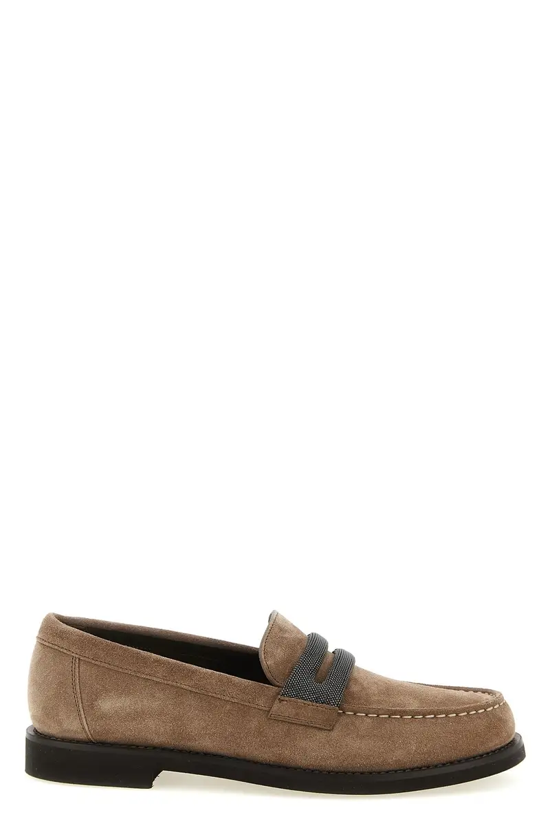 Brunello Cucinelli Mocassino Donna in suede Marrone