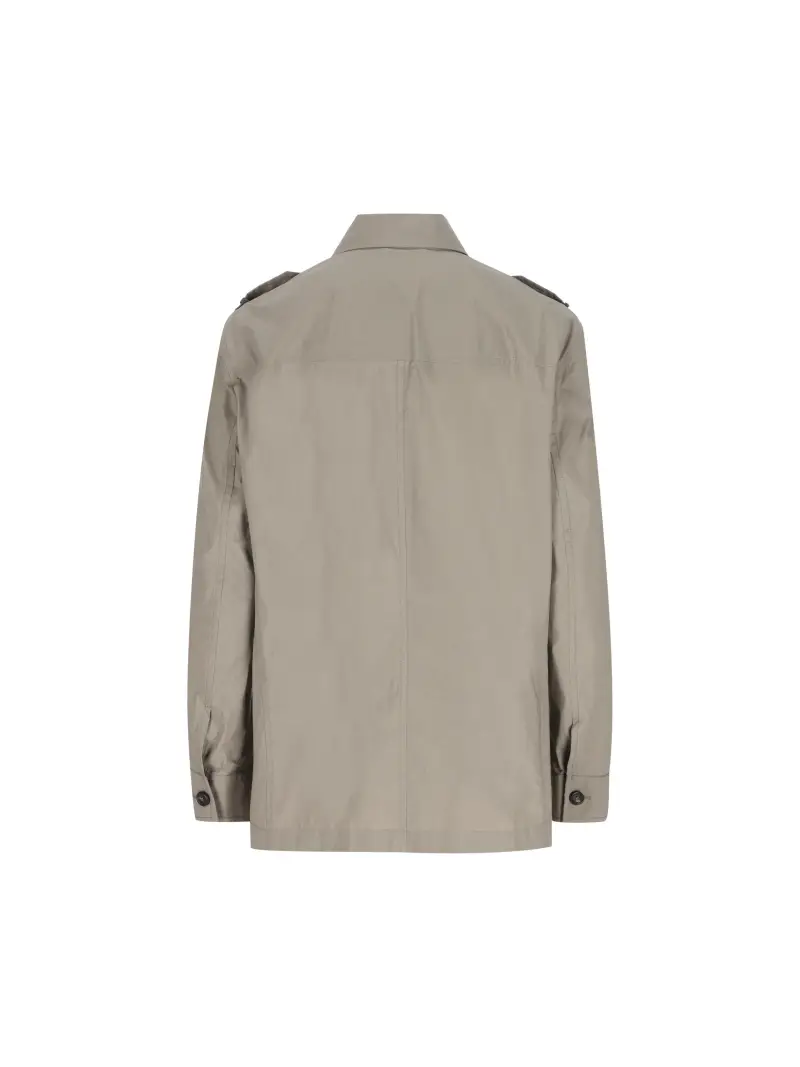 Outerwear In Popeline GRIGIO miniatura 2