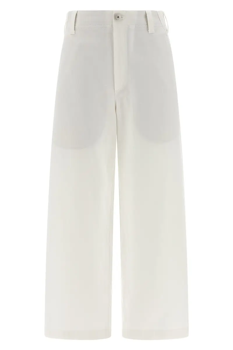 Pantalone Chino Crop Bianco