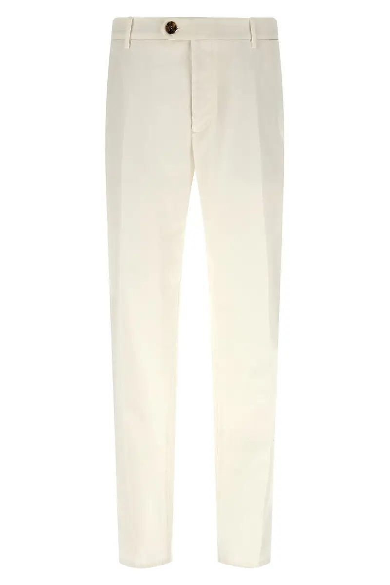 Pantalone Cotone American Pima Bianco