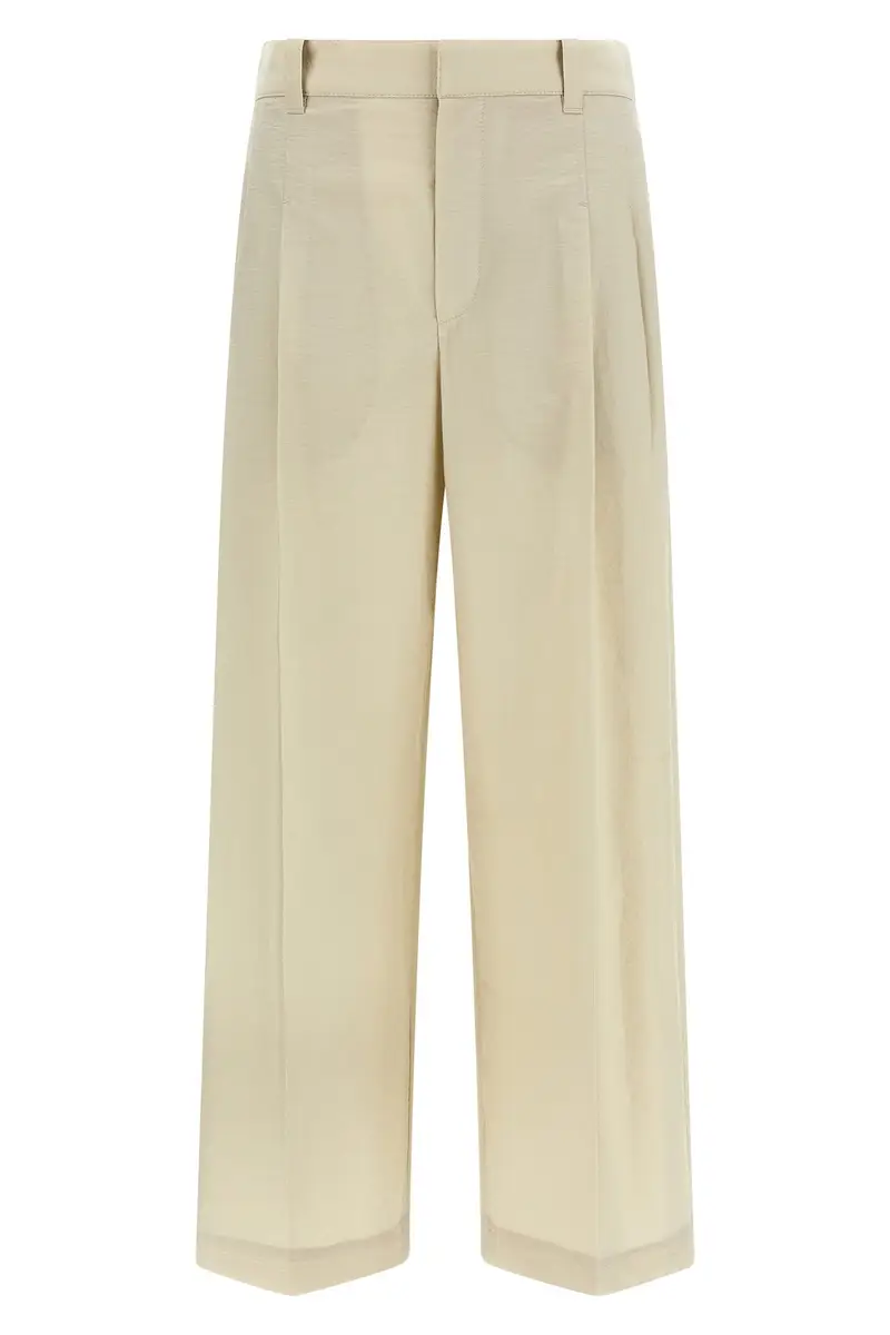 Pantalone Cotone Bianco