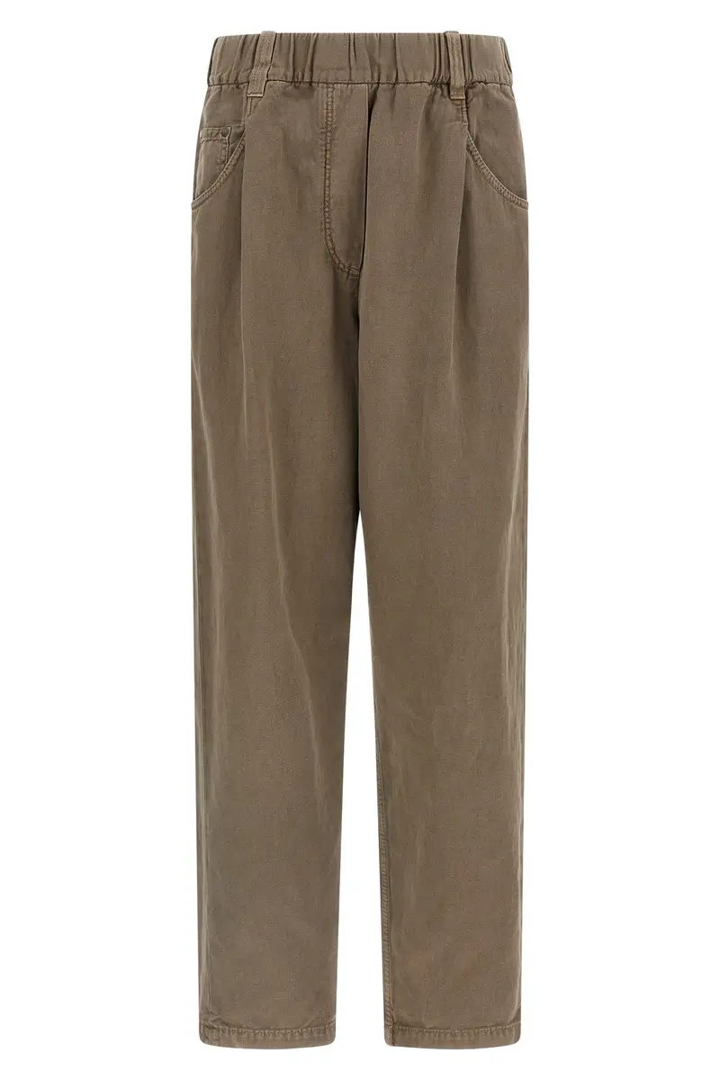 Pantalone Cotone Marrone