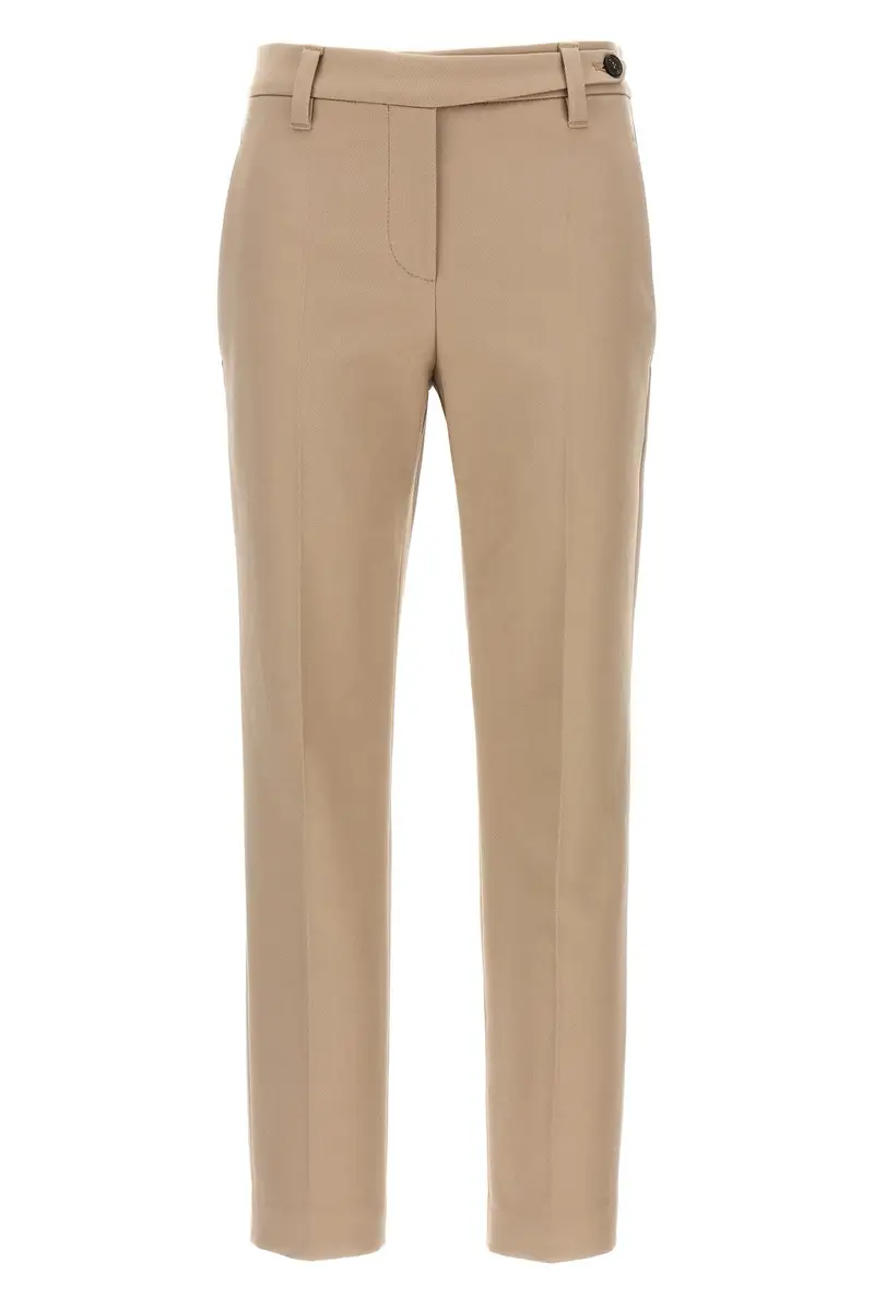 Pantalone Cotone Monile Beige