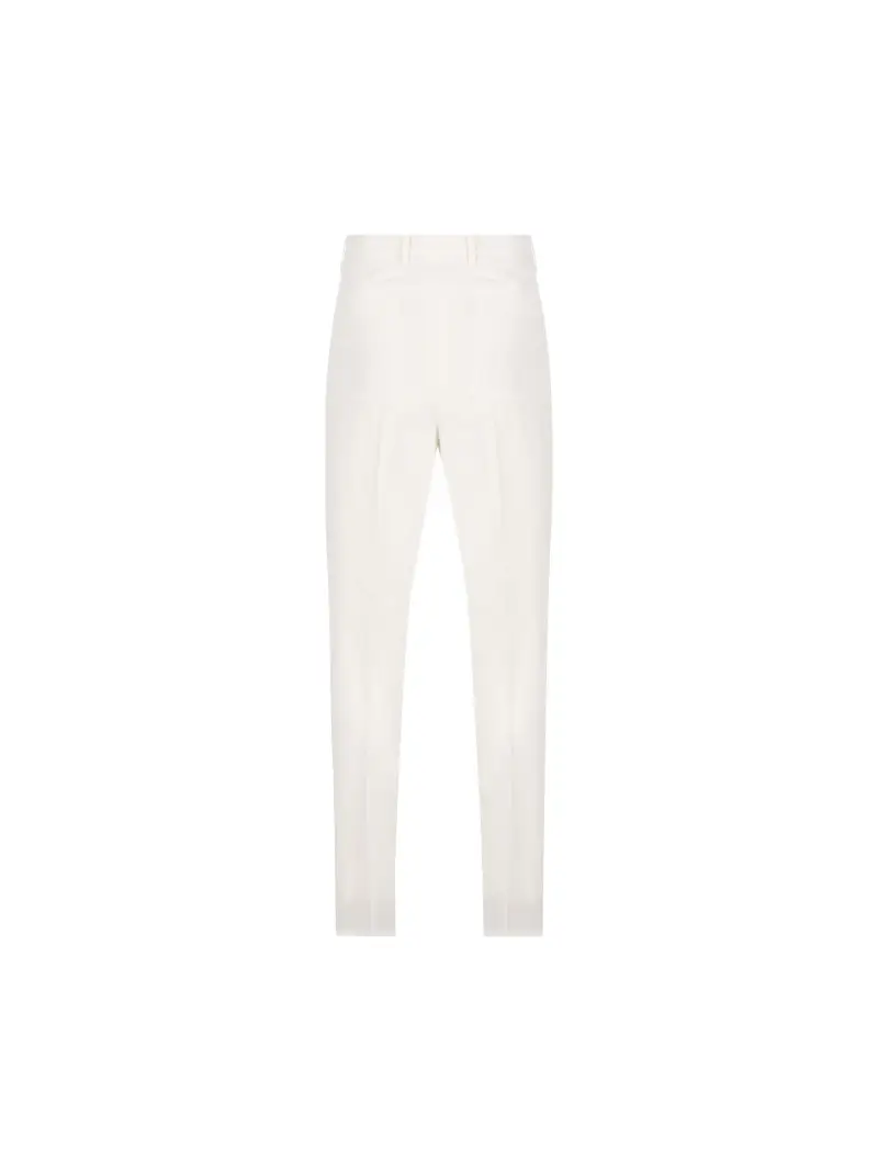 Pantalone In Gabardine Di Cotone BIANCO miniatura 2