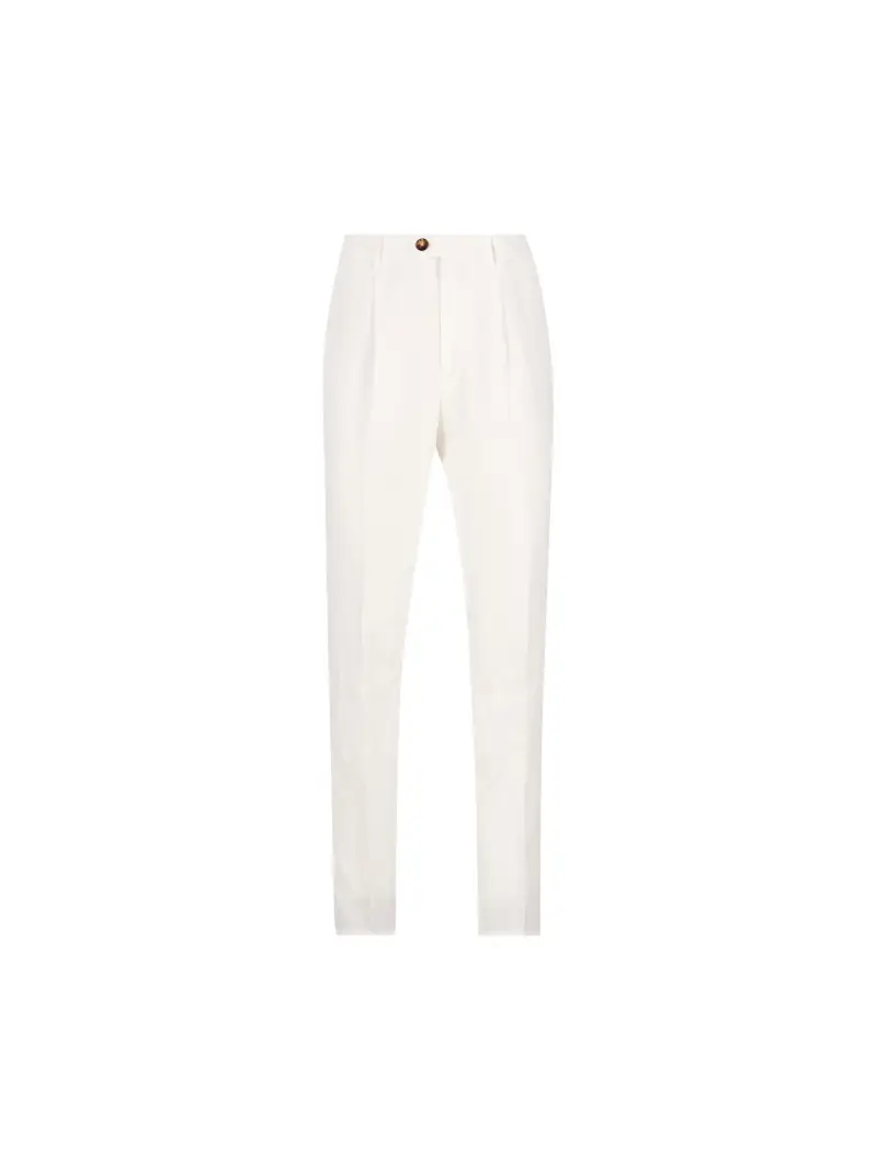 Pantalone In Gabardine Di Cotone BIANCO