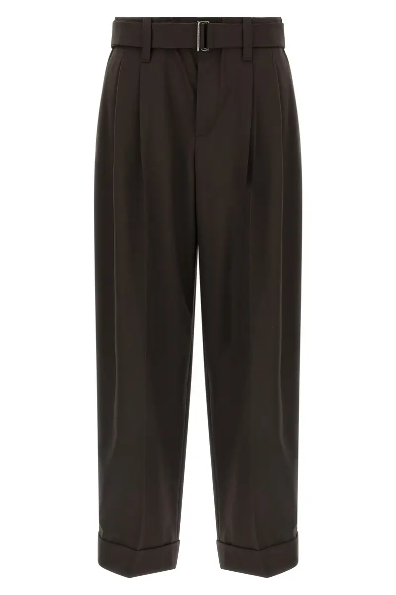 Pantalone In Lana Marrone