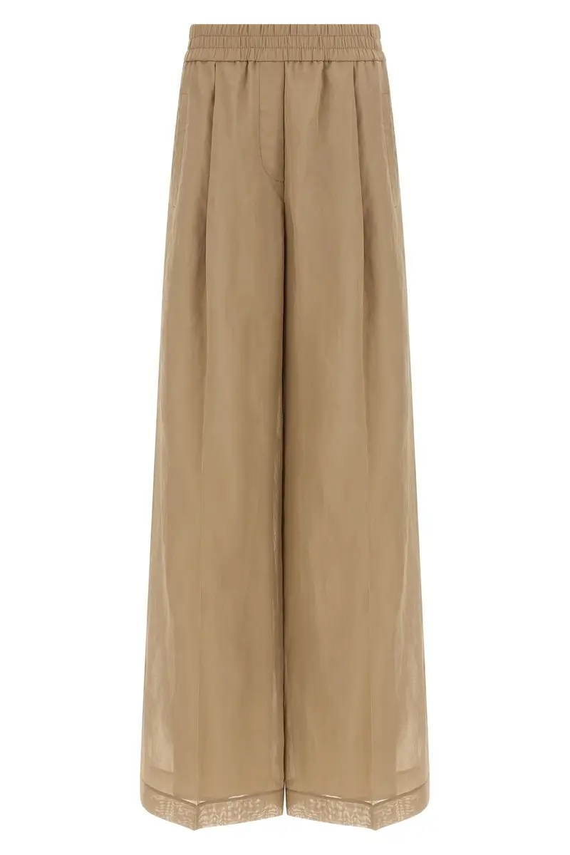 Pantalone 'Loose Track' Beige