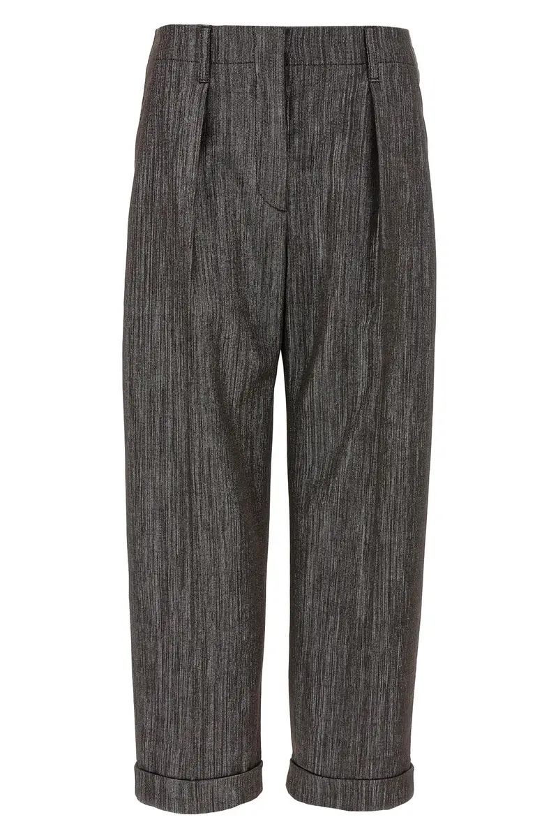 Pantalone Lurex Marrone