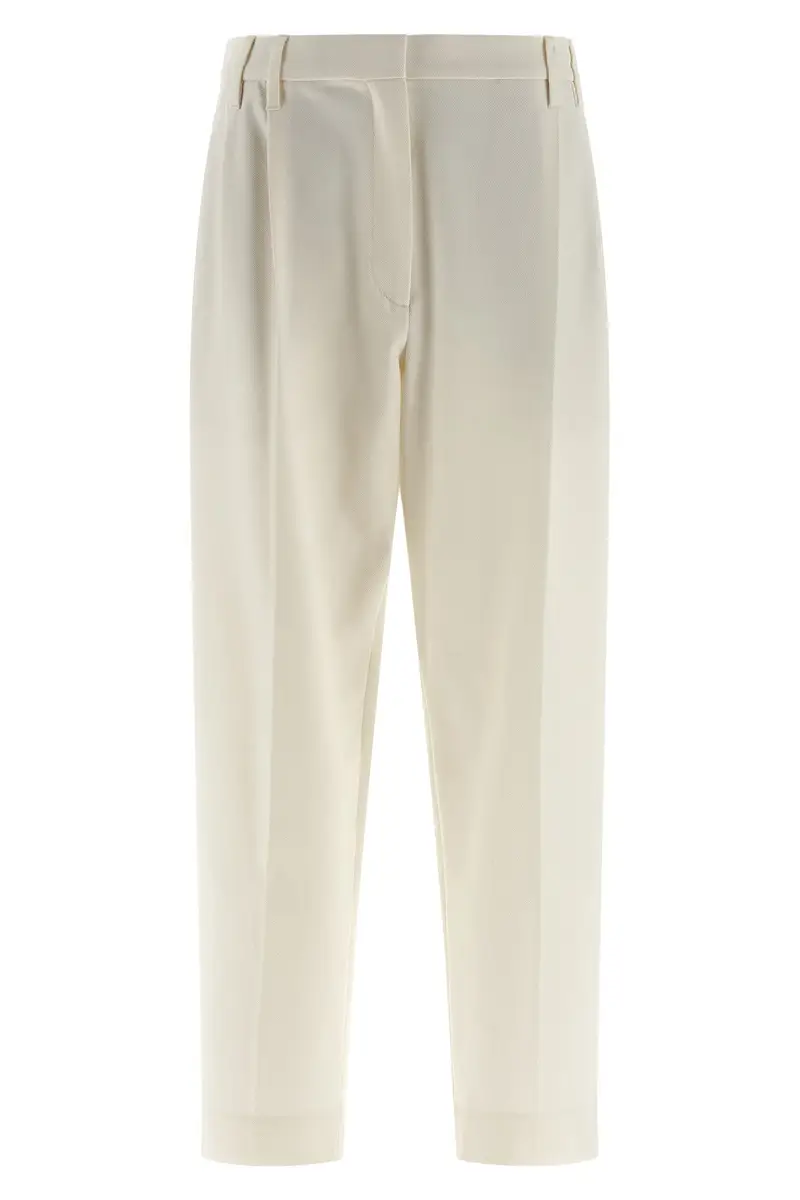 Pantalone 'Slouchy' Bianco
