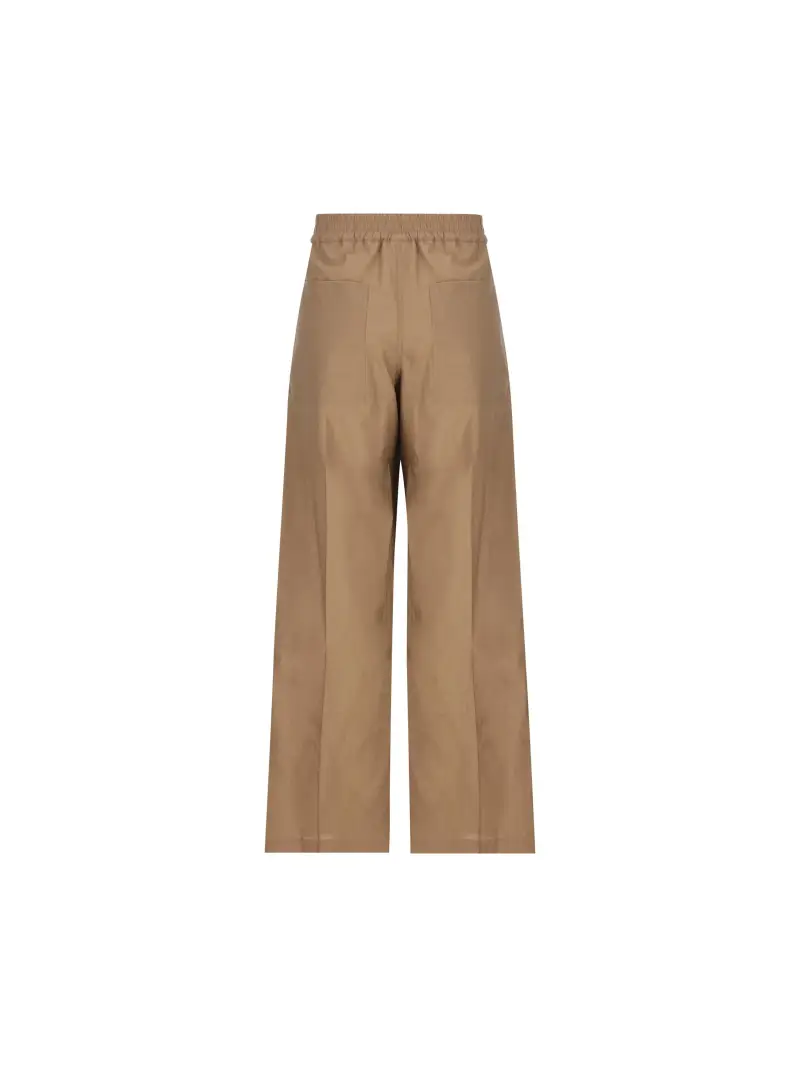 Pantaloni In Cotone BEIGE miniatura 2