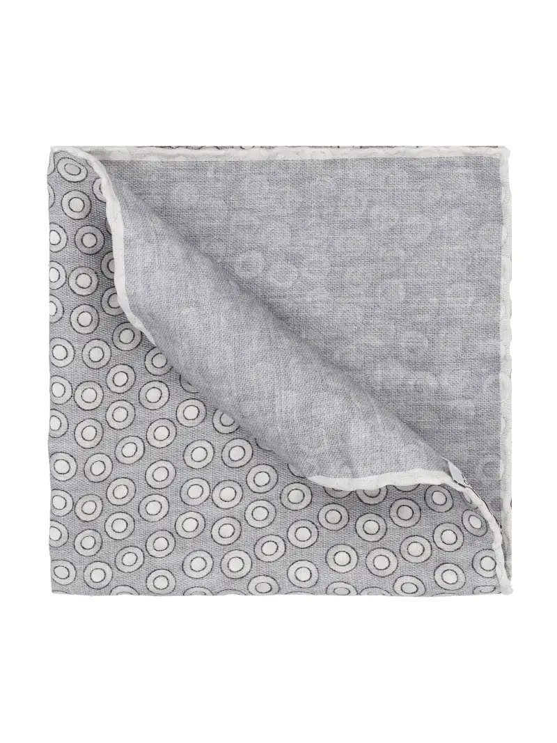 Pochette In Seta GRIGIO miniatura 2