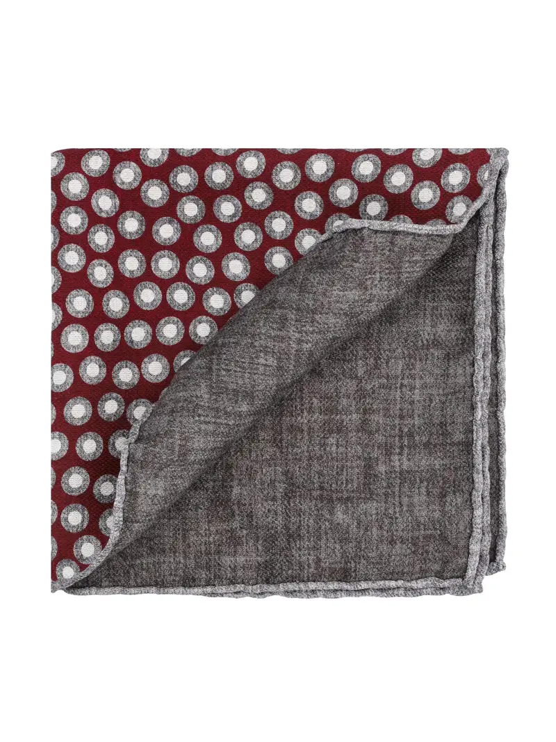 Pochette In Seta ROSSO miniatura 2