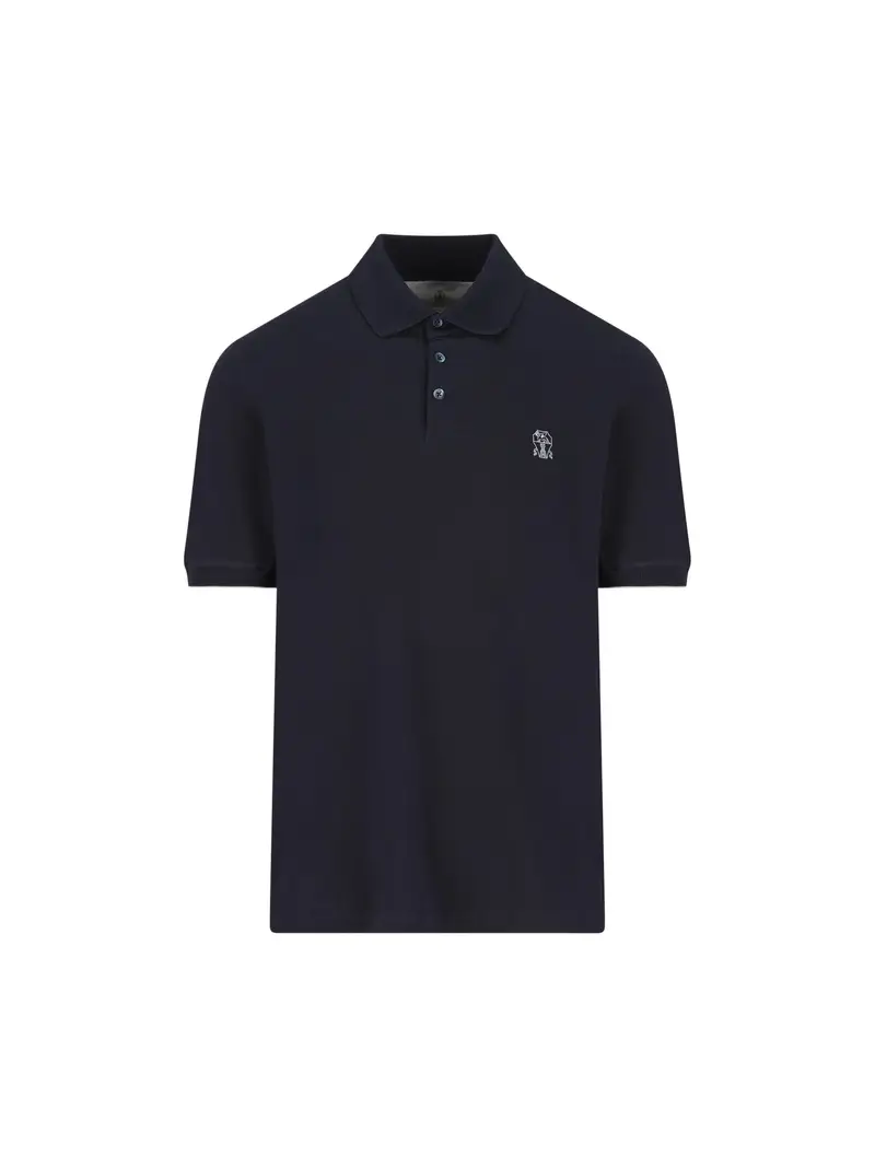 Polo In Cotone BLU