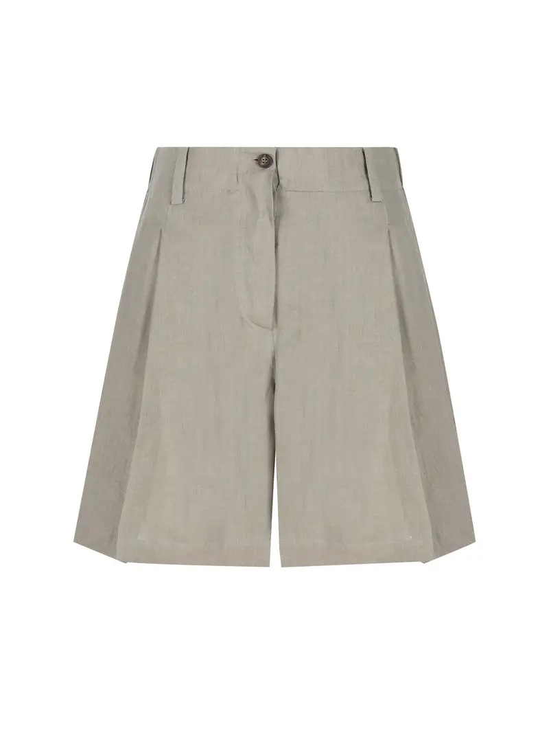 Shorts In Lino GRIGIO