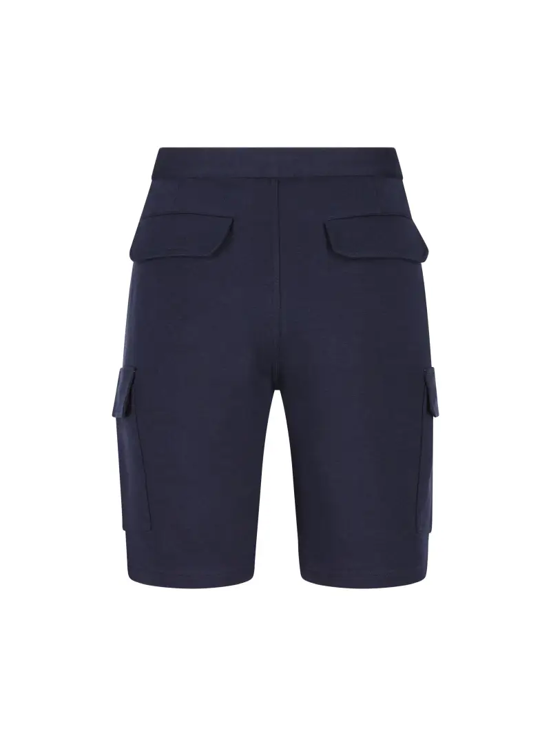 Shorts In Misto Cotone BLU miniatura 2