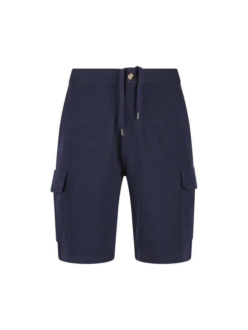 Shorts In Misto Cotone BLU