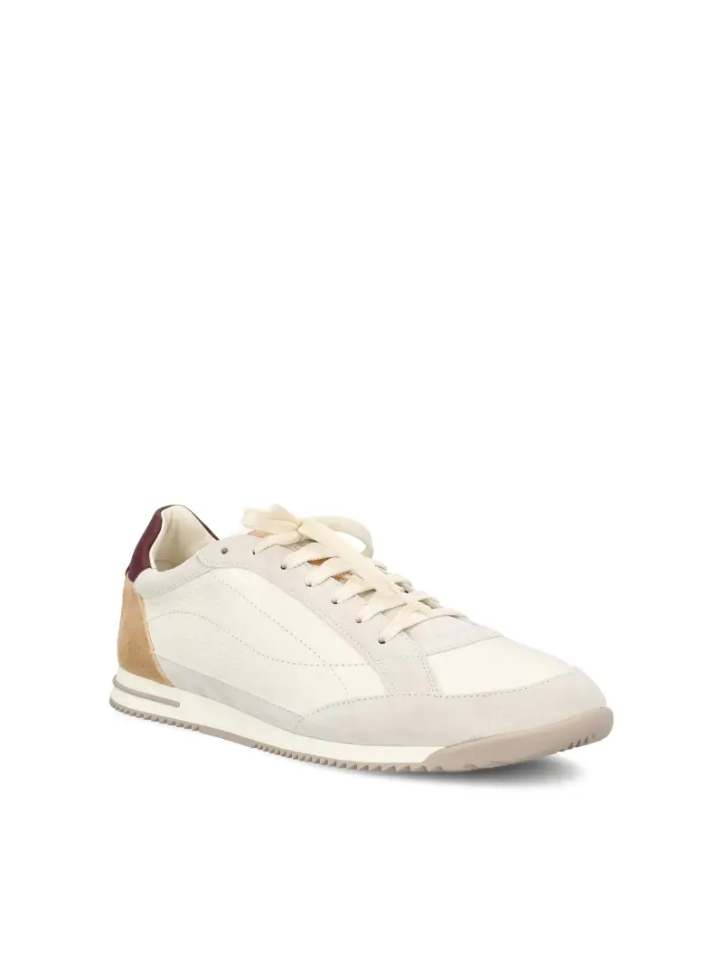 Sneakers In Pelle BIANCO miniatura 2