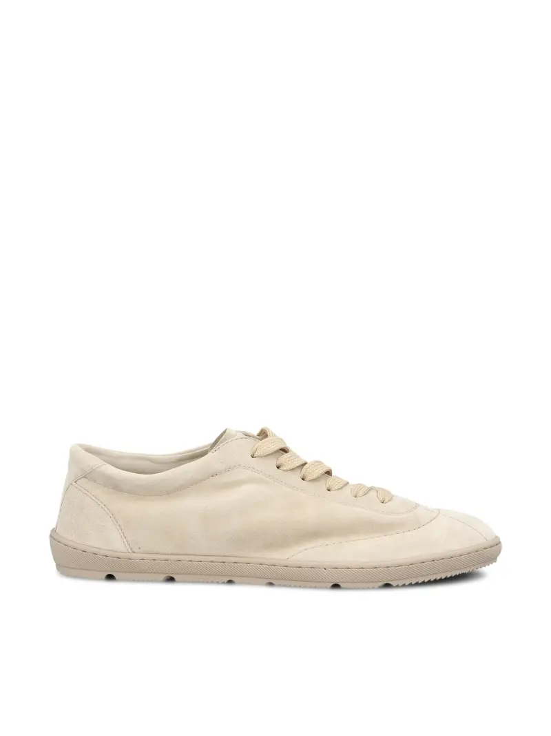 Sneakers In Pelle Scamosciata BEIGE