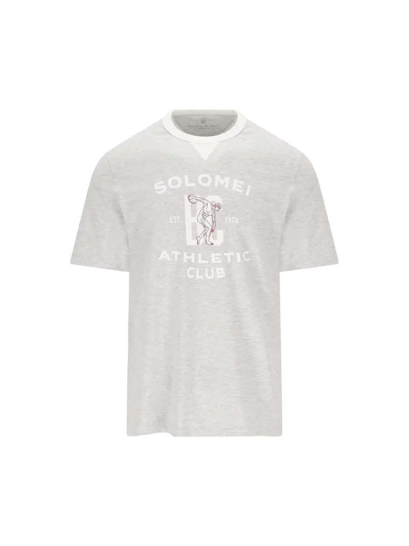 T-Shirt In Cotone GRIGIO