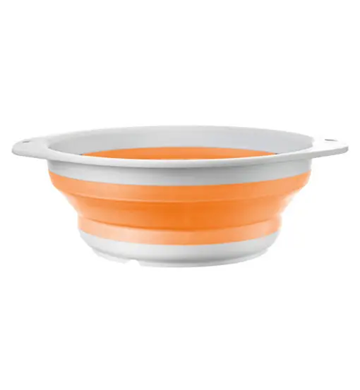 Fold-Away Colander - scolapasta da campeggio Orange