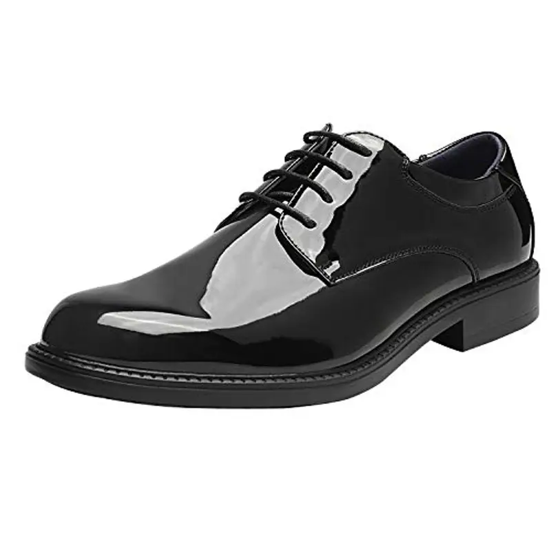 Bruno Marc Scarpe Uomo Eleganti Basse Vintage PU Stringate Derby Scarpe Oxford Nero/Pat DOWNING